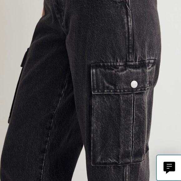 Madewell Low-Slung Cargo Ranney Wash Jeans Size 25 NWT - Picture 3 of 15